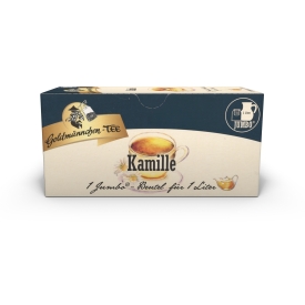 JUMBO-Tee Kamille, Filterbeutel für 1L Aufguß - Goldmännchen-Tee