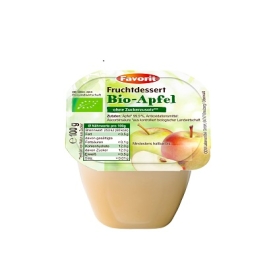 Fruchtdessert BIO Apfel ohne Zucker - Favorit